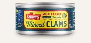 A can of minced clams